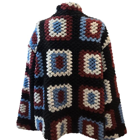 Damson Madder for Anthropologie Crochet Half Zip Pullover. Retails $160 - Picture 4 of 14